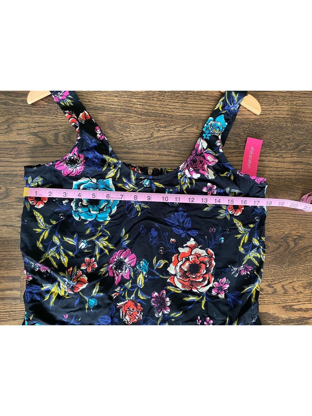 NWT Xhilaration One Piece Romper Women Size Large Floral Back Zip - Picture 6 of 7